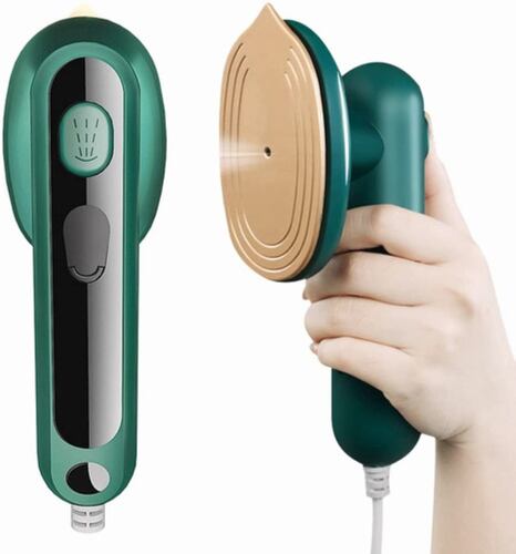 Mini Plancha Vapor De Mano Portátil Verde