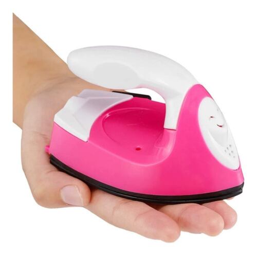 Mini Plancha Portatil Viajera Para Ropa Rosa