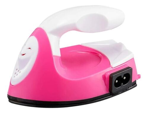 Mini Plancha Portatil Viajera Para Ropa Rosa