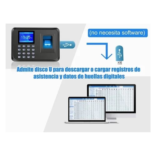Reloj Checador Huella Biométrico Digital Memoria Internet.