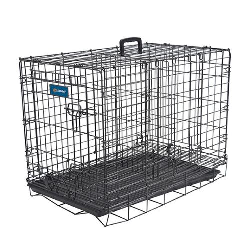Jaula Metálica Plegable Perro 107x70x75cm 2 Puertas Sunny