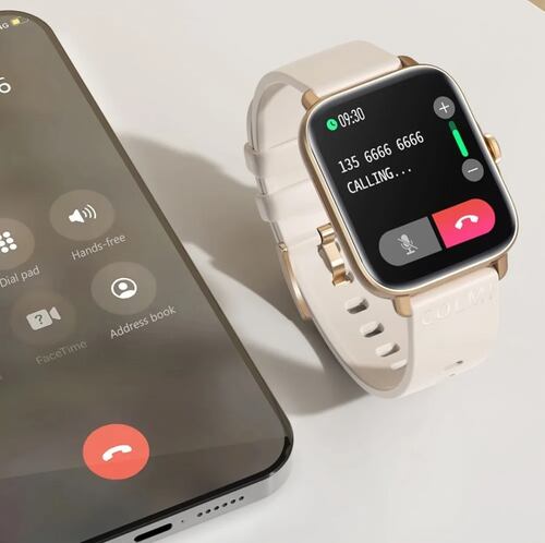 Colmi P28 plus Smartwatch Reloj Inteligente Bluetooth Llamada dorado