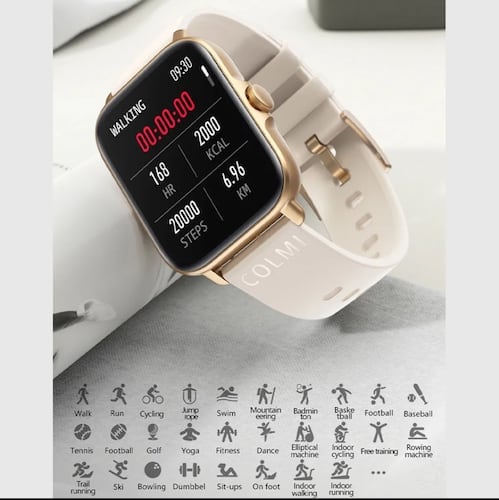 Colmi P28 plus Smartwatch Reloj Inteligente Bluetooth Llamada dorado