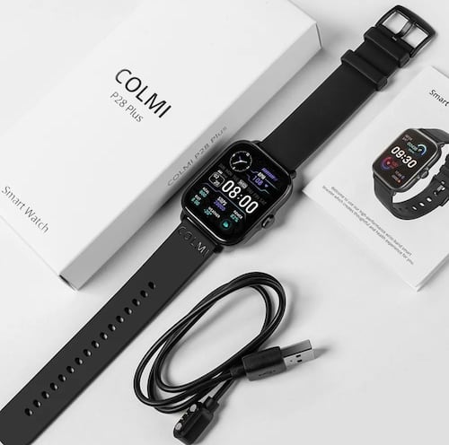 Colmi P28 plus Smartwatch Reloj Inteligente Bluetooth Llamada negro