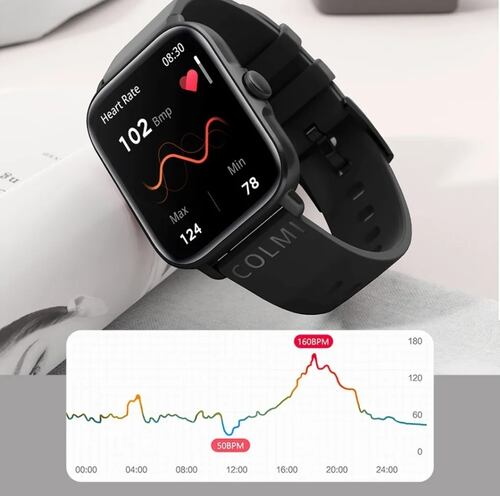 Colmi P28 plus Smartwatch Reloj Inteligente Bluetooth Llamada negro