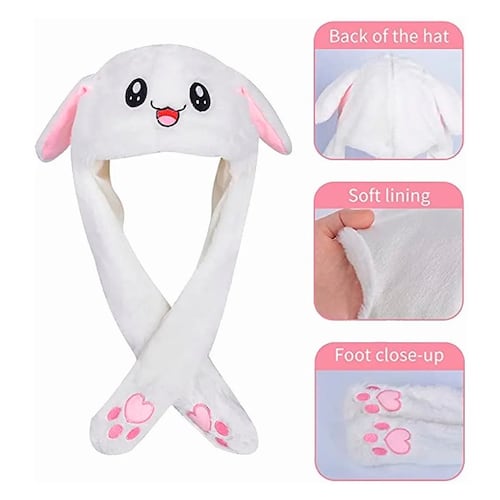 Gorro Conejo Bts Twice Kpop, Las Orejas Se Moverán.