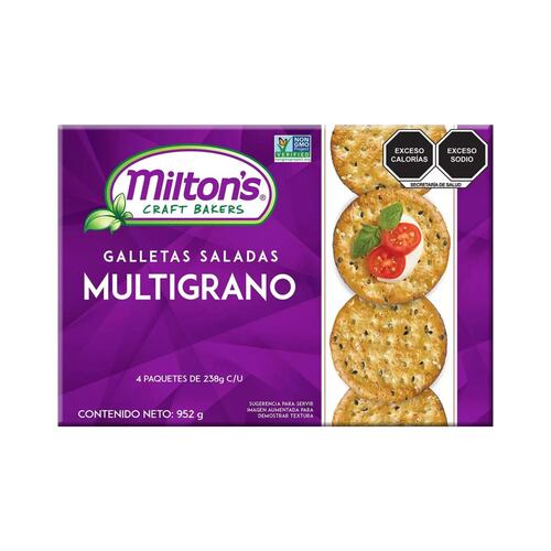 Galletas Saladas Multigrano Milton's 952g
