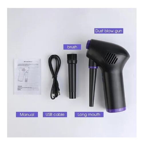 Soplador De Polvo De Aire Inalámbrico Recargable 2 Cepilla