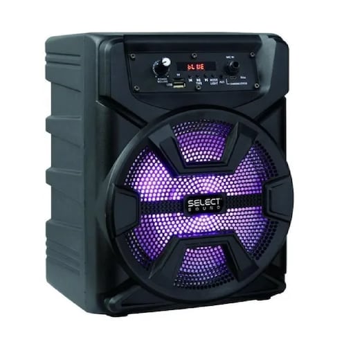 Bocina Select Sound con bluetooth negra