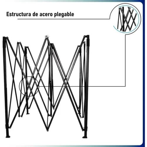 Carpa Toldo 3x3 Reforzado Plegable Impermeable Jardin 3 X 3.