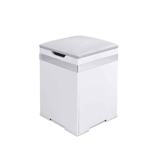 TOCADOR CRISTAL MINI COLOR BLANCO MOBELO -ENTREGA UNICAMENTE EN CDMX, QUERÉTARO, PACHUCA, TOLUCA Y SUS ÁREAS METROPOLITANAS
