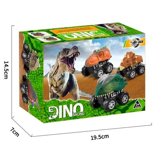 8pzs Dinosaurios Coches De Juguete Para Niños, Con T-rex.
