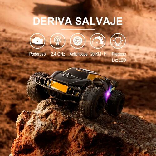 Juguete Todo Terreno Rc Control Remoto Recargable Carro De Uto