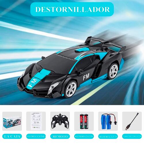 Coche Teledirigido Transformers De Control Remoto Para Niños.
