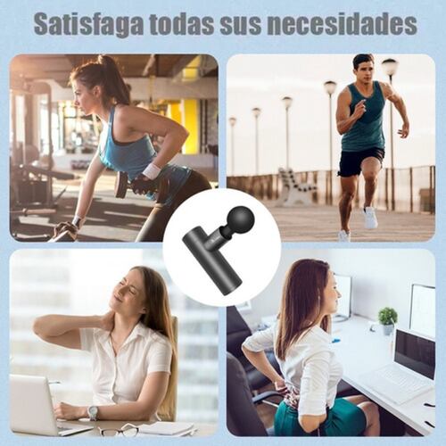 Mini Masajeador Portatil 2200 mAh Negro