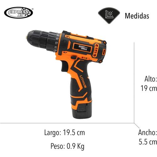 Taladro Atornillador Inalambrico 16.8v Recargable Eléctrico