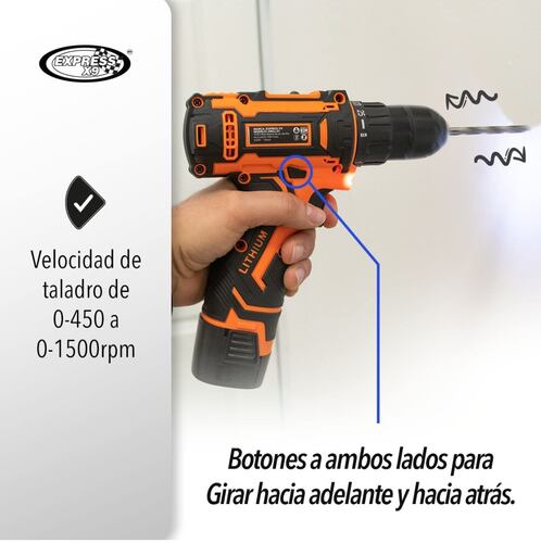 Taladro Atornillador Inalambrico 16.8v Recargable Eléctrico