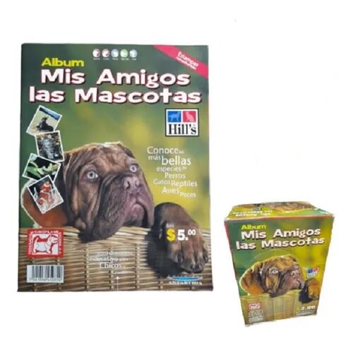 Album + 50 Sobres de Mis amigos las mascotas - Editorial Antartida