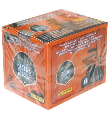 Caja con 50 Sobres de Road to Rusia 2018 - Panini