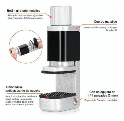 4 Pinzas Sujetadora Para Pantalla Touch Celular Bk 174  