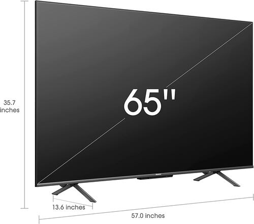 Hisense ULED 4K Premium 65U6H Quantum Dot QLED Series 65 pulgadas Smart Google TV, Dolby Vision Atmos, control remoto de voz, compatible con Alexa