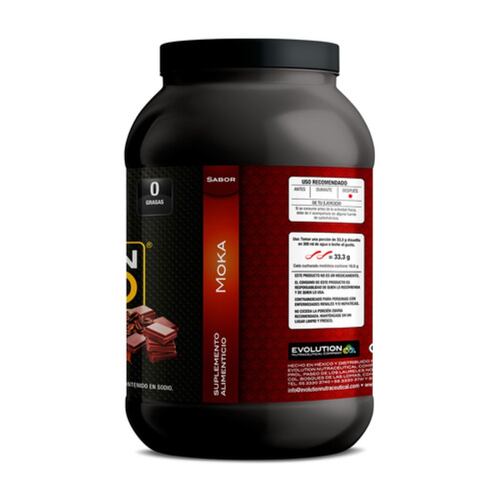 Suplemento en polvo Evolution WP100 proteínas  800 G Sabor Moka