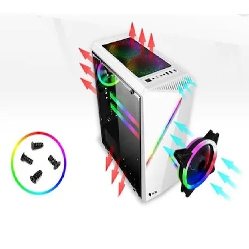 Kit De 3 Ventiladores Pc,120mm 1200rpm Disipador Rgb Azul