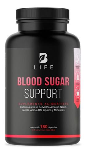 Suplemento Control Glucosa Azúcar Y Diabetes 180 Caps B Life