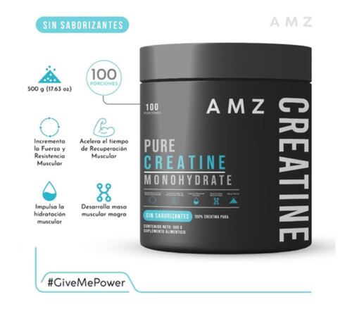 Amz Creapure Creatina Monohidratada Pura 500 Gr 