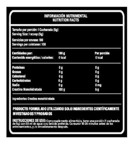 Amz Creapure Creatina Monohidratada Pura 500 Gr 