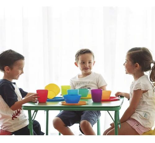 Set 8 Platos Hondos Plástico Reutilizables Chiquimundo