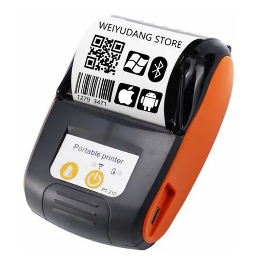 Impresora Térmica Pequeña Y Práctica Con Bluetooth De 58mm