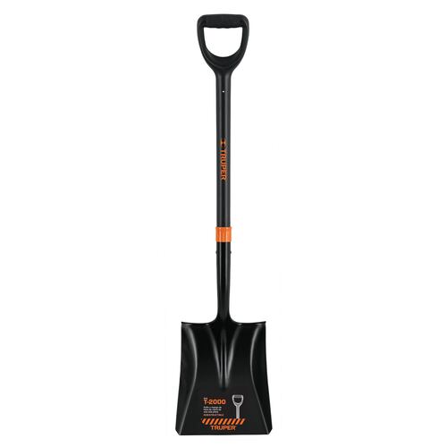Pala cuadrada Grande 90 cm de mango de vidrio ideal para Jardinería paquete de 3 piezas Truper 