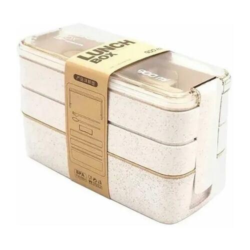 Loncheras Con Toppers Lunch Box Fiambrera 900ml 3 Pisos.