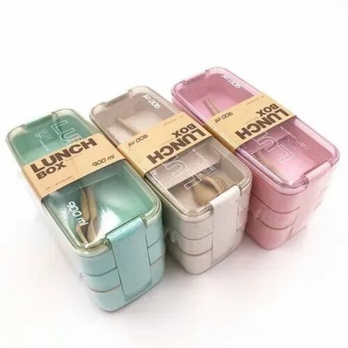Loncheras Con Toppers Lunch Box Fiambrera 900ml 3 Pisos.