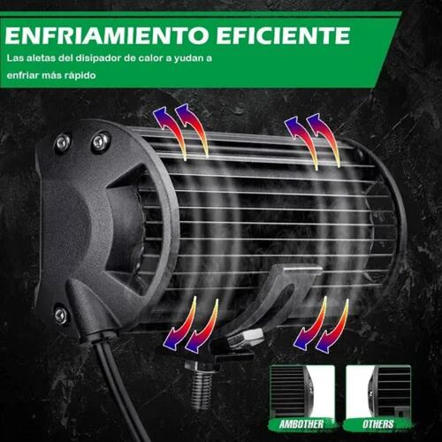 Par Faros 7 auxiliares 120w Triple-fila 6000k