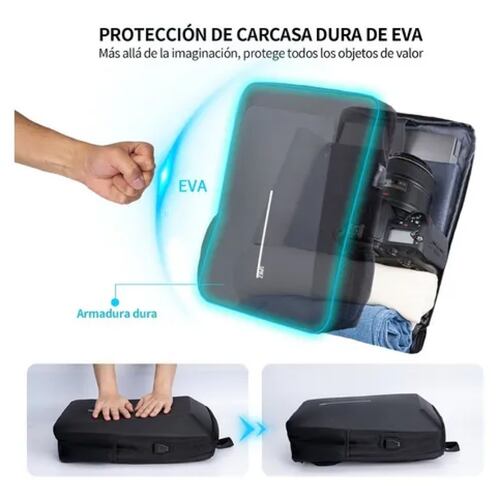 Mochila Para Laptop Portátil Impermeable Eva Duro 15.6inch.
