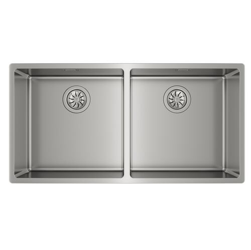 Tarja Submontar Teka BE LINEA RS15 2C 860 de 86 cm (33") Dos Tinas Acero Inox.
