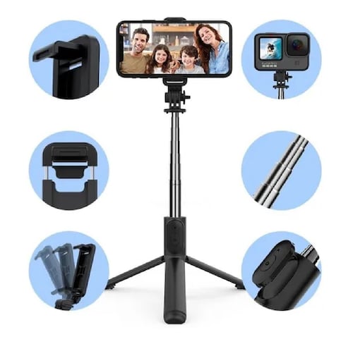 Palo Selfies Trípode  Bluetooth Selfie Stick Remoto
