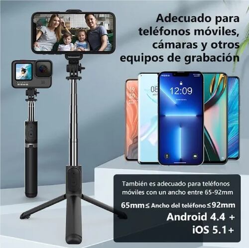 Palo Selfies Trípode  Bluetooth Selfie Stick Remoto