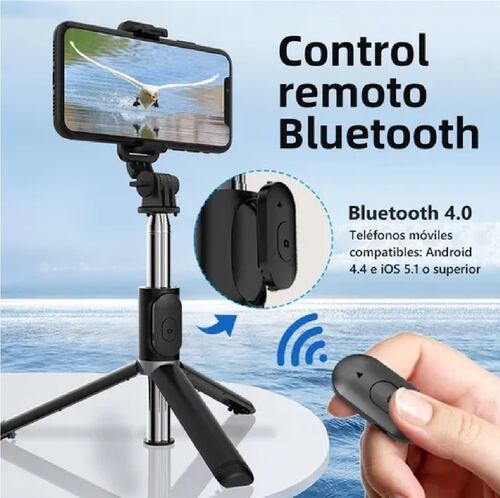 Palo Selfies Trípode  Bluetooth Selfie Stick Remoto