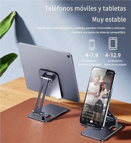 Soporte Ajustable De Aluminio Para Teléfono/tablet/consola