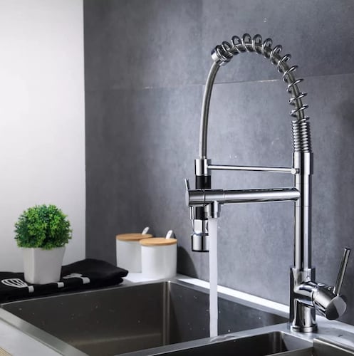 Tarja Doble En Acero Inox. Llave Monomando Y Kit Instalación (medidas de tarja 82 x 47 cm).