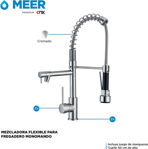 Tarja Doble En Acero Inox. Llave Monomando Y Kit Instalación (medidas de tarja 82 x 47 cm).