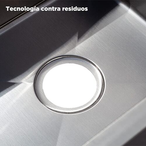 Tarja Doble En Acero Inox. Llave Monomando Y Kit Instalación (medidas de tarja 82 x 47 cm).