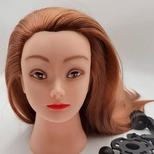 Cabeza De Maniquí De Entrenamiento De Peluquería 24 Pulgadas