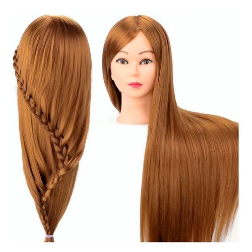 Cabeza De Maniquí De Entrenamiento De Peluquería 24 Pulgadas