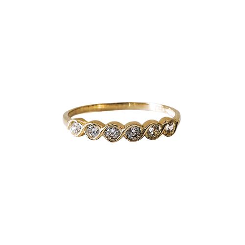 CHURUMBELA DE ORO 10K , CON PIEDRAS ZIRCONIAS SUIZAS, INCLUYE CERTIFICADO DE LA JOYERÍA