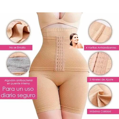 Panty Faja Short Reductora Moldeadora Doble Compresión G 114