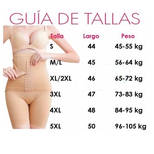 Panty Faja Short Reductora Moldeadora Doble Compresión G 114